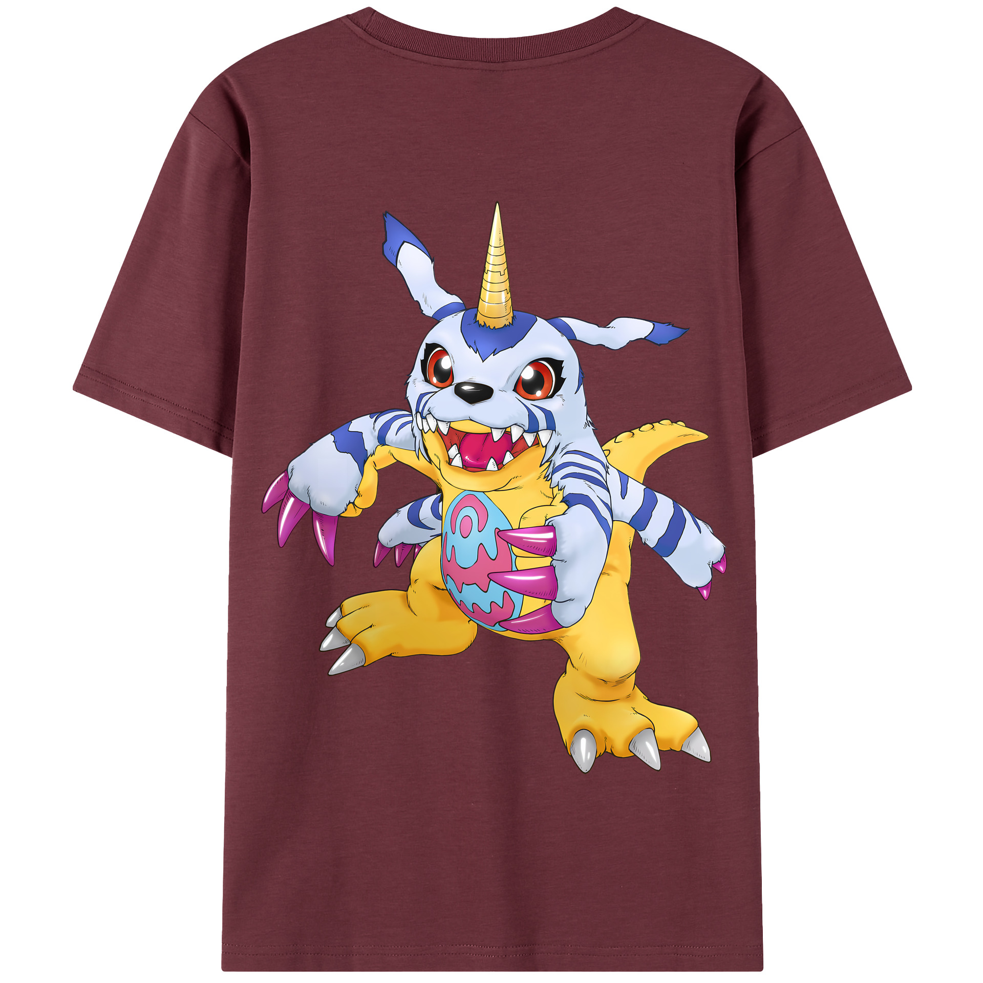 （画像用） Digimon デジタルモンスター/デジモン 綿100％半袖Tシャツ（背面プリント）